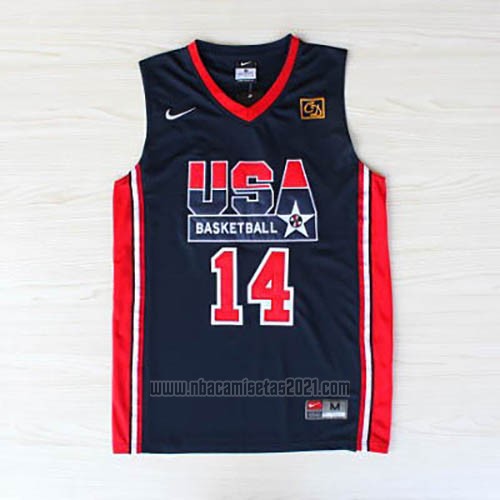 Camiseta USA 1992 Charles Barkley #14 Negro